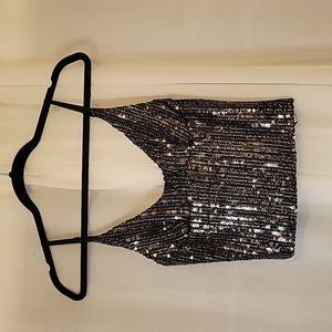 Zara small sparkle corset top